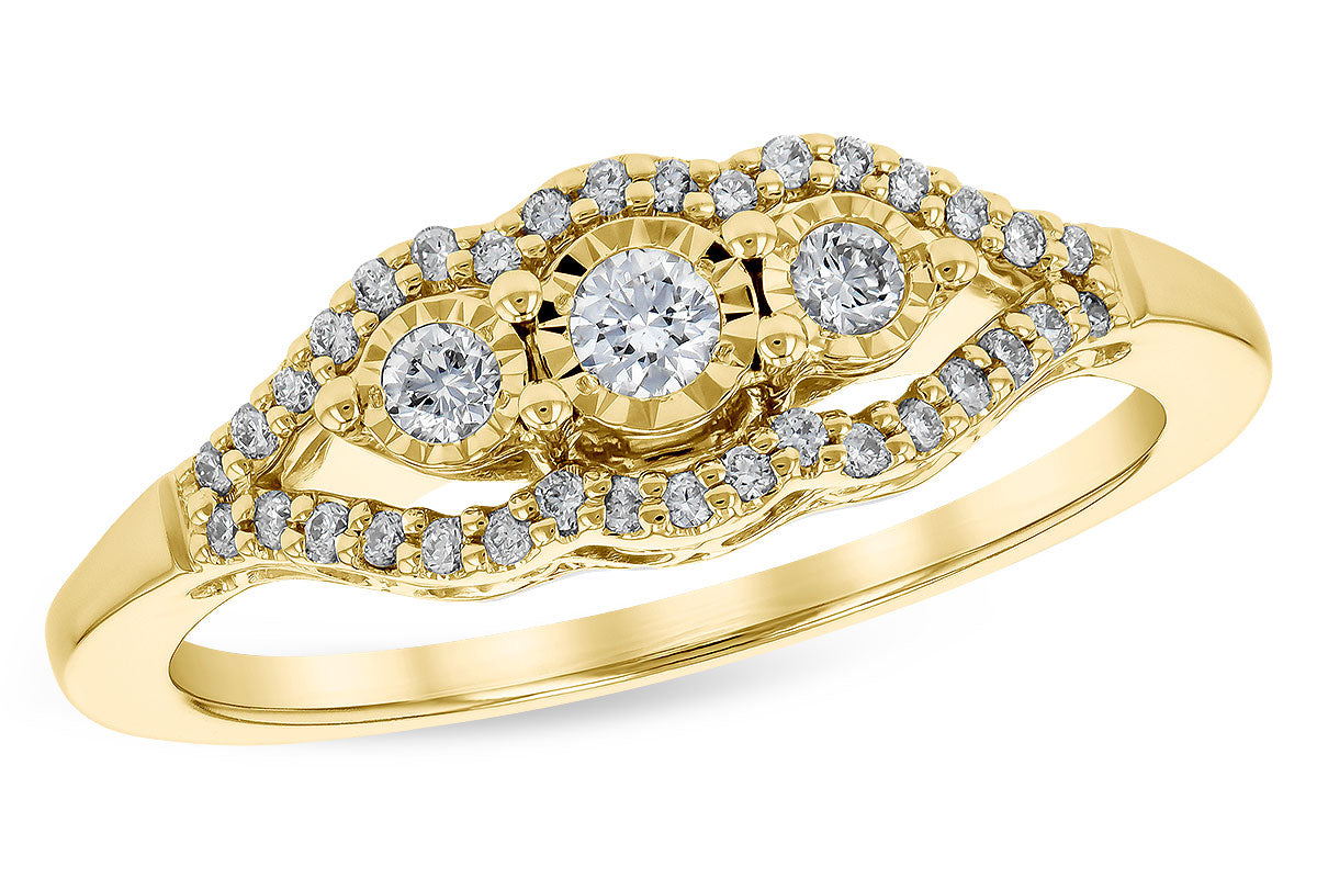 Allison Kaufman Diamond Wedding Band in 14K Yellow Gold, 0.25 ctw (D5810)