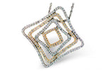Allison Kaufman Diamond Necklace in 14K Yellow & White Gold, 0.73 ctw (X14543)