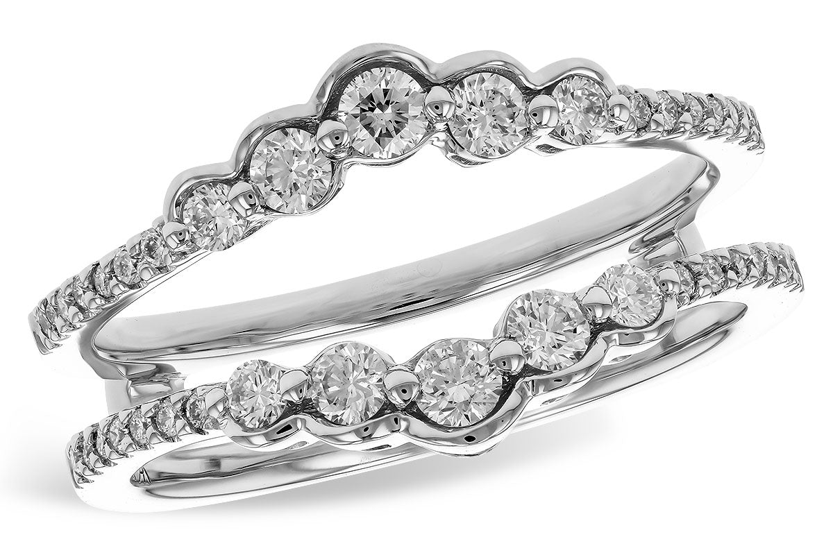 Allison Kaufman Diamond Ring Guard in 14K White Gold, 0.50 ctw (W2634)