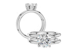 Allison Kaufman Diamond Engagement Ring Semi-Mount in 14K White Gold, 0.06 ctw (L7948), alternate view