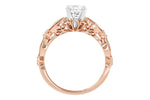 Allison Kaufman Diamond Engagement Ring Semi-Mount in 14K Rose Gold, 0.12 ctw (L7727), alternate view