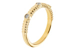 Allison Kaufman Diamond Wedding Band in 14K Yellow Gold, 0.03 ctw, alternate view