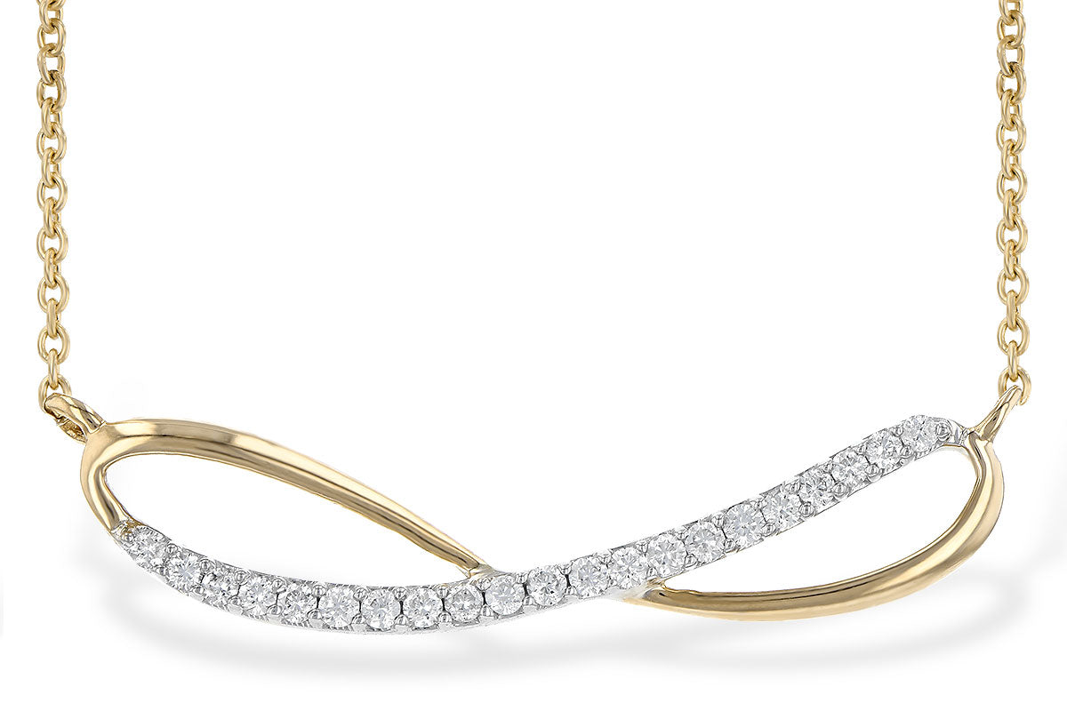Allison Kaufman Diamond Necklace in 14K Yellow Gold, 0.18 ctw