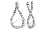 Allison Kaufman Diamond Earrings in 14K White Gold, 2.00 ctw (E2345)