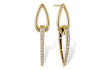 Allison Kaufman Diamond Earrings in 14K Yellow Gold, 0.75 ctw
