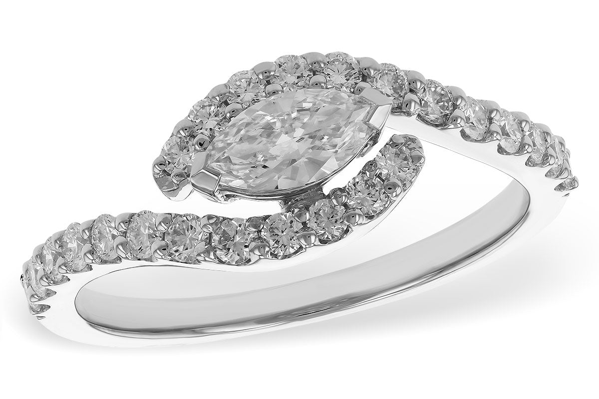 Allison Kaufman Diamond Ring in 14K White Gold, 0.78 ctw