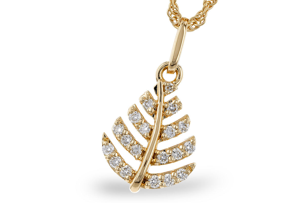 Allison Kaufman Diamond Necklace in 14K Yellow Gold, 0.15 ctw (N8616)