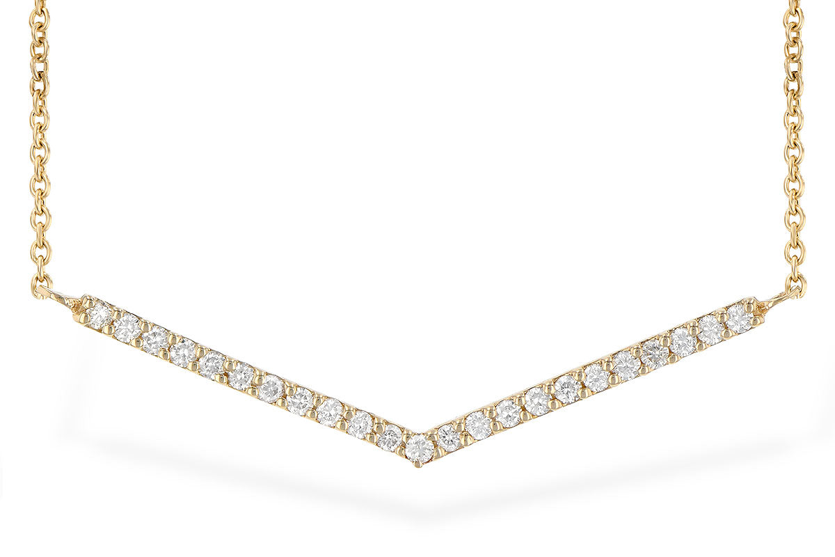 Allison Kaufman Diamond Necklace in 14K Yellow Gold, 0.19 ctw (N8128)