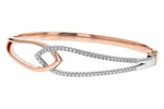 Allison Kaufman Diamond Bangle Bracelet in 14K Yellow & White Gold, 0.50 ctw (B1255), alternate view