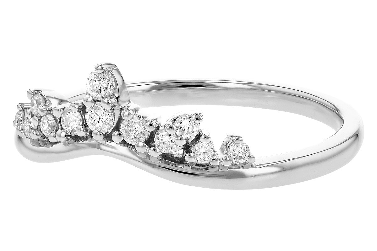 Allison Kaufman Diamond Band Enhancer in 14K White Gold, 0.15 ctw, alternate view