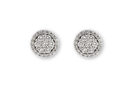 Allison Kaufman Diamond Earrings in 14K White Gold, 0.70 ctw (E1720)
