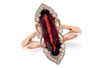 Allison Kaufman Garnet & Diamond Ring in 14K Rose Gold, 2.70 ctw