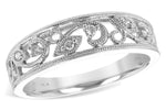 Allison Kaufman Diamond Wedding Band in 14K White Gold, 0.05 ctw (W1888)