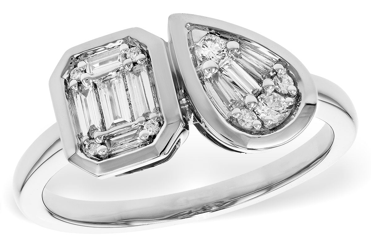 Allison Kaufman Baguette Diamond Ring in 14K White Gold, 0.25 ctw (D6077)