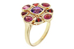 Allison Kaufman Multi-Gemstone & Diamond Ring in 14K Yellow Gold, 2.82 ctw, alternate view