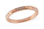 Allison Kaufman Diamond Wedding Band in 14K Rose Gold, 0.10 ctw