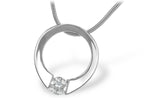 Allison Kaufman Diamond Necklace in 14K White Gold, 0.27 ctw (N7120)
