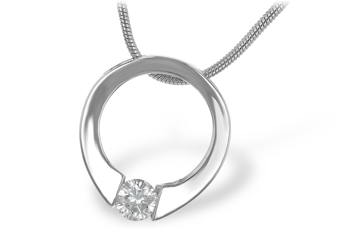 Allison Kaufman Diamond Necklace in 14K White Gold, 0.27 ctw (N7120)