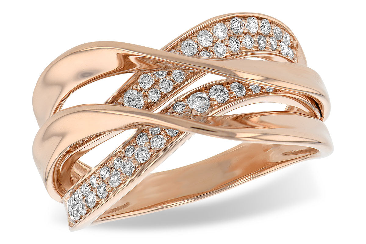 Allison Kaufman Diamond Wedding Band in 14K Rose Gold, 0.34 ctw