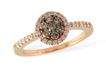 Allison Kaufman Brown Diamond Ring in 14K Rose Gold, 0.46 ctw