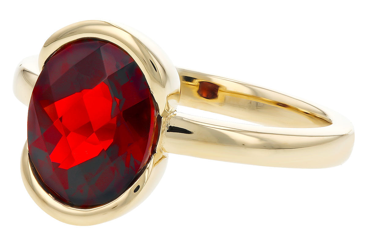 Allison Kaufman Garnet Ring in 14K Yellow Gold, 2.95 ctw, alternate view
