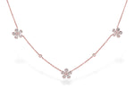 Allison Kaufman Diamond Necklace in 14K Rose Gold, 0.80 ctw