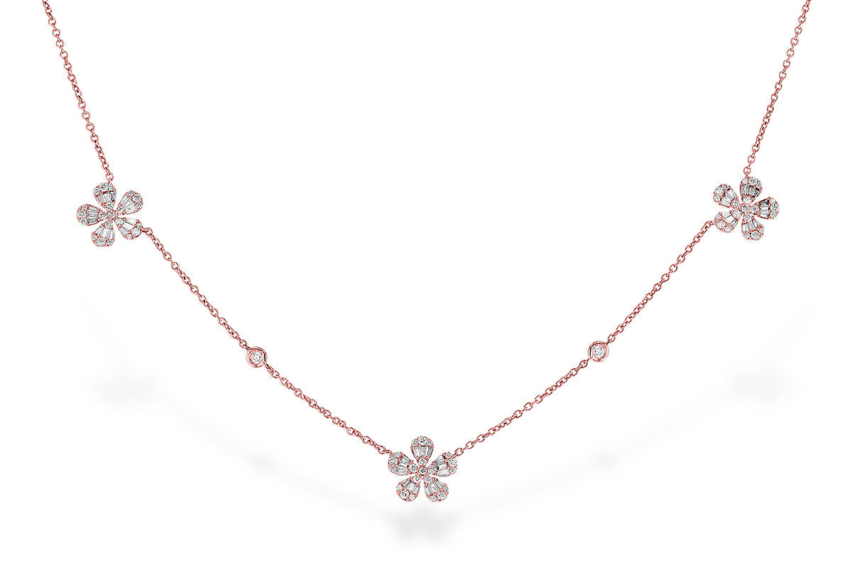 Allison Kaufman Diamond Necklace in 14K Rose Gold, 0.80 ctw