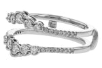 Allison Kaufman Diamond Ring Guard in 14K White Gold, 0.50 ctw (W2634), alternate view