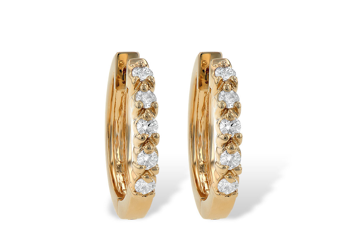 Allison Kaufman Diamond Earrings in 14K Rose Gold, 0.25 ctw (ER104-25)