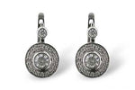 Allison Kaufman Diamond Earrings in 14K White Gold, 1.10 ctw