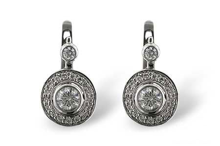Allison Kaufman Diamond Earrings in 14K White Gold, 1.10 ctw