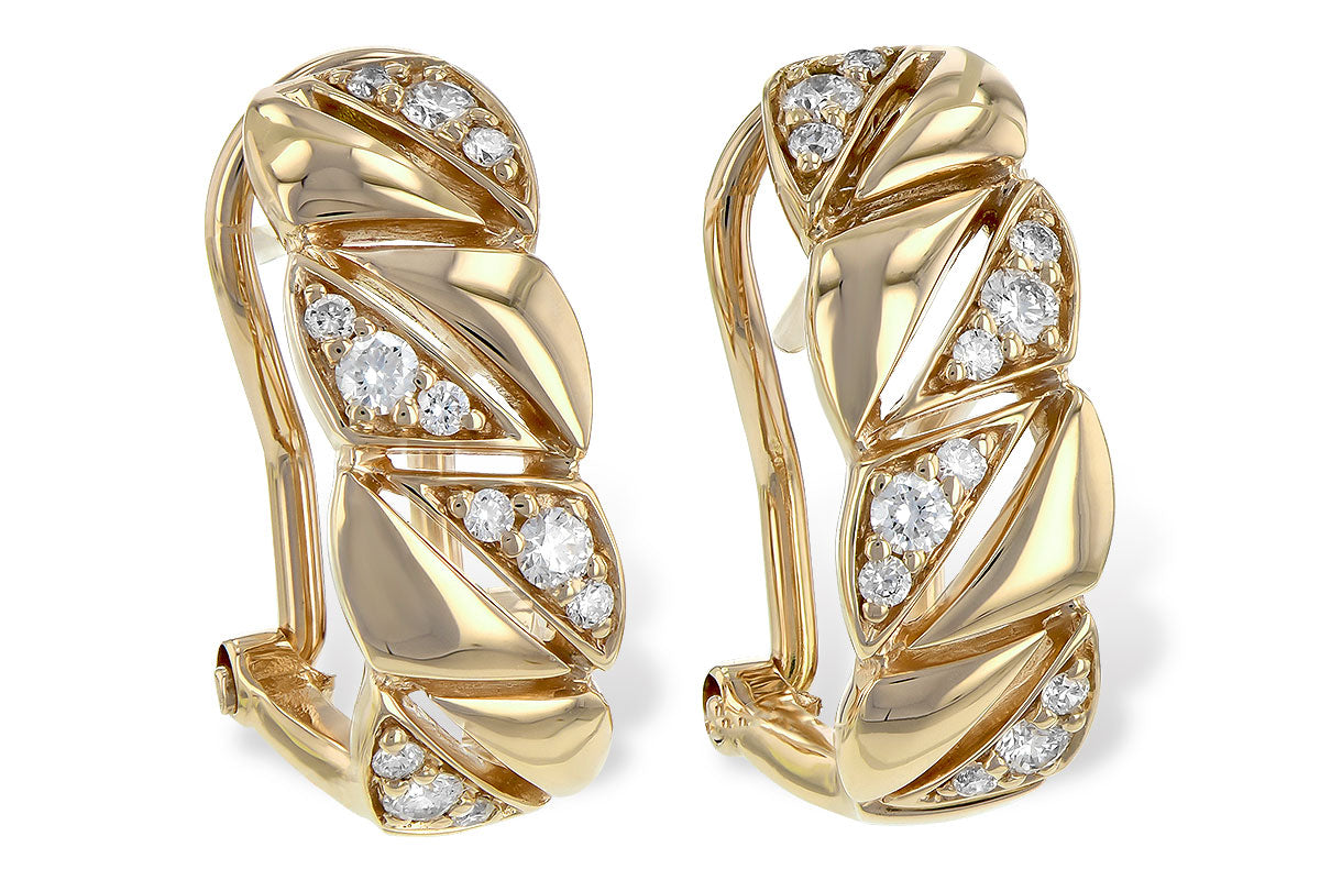 Allison Kaufman Diamond Earrings in 14K Yellow Gold, 0.20 ctw (E1981)