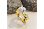 Allison Kaufman Fancy-Cut Diamond Engagement Ring Semi-Mount in 14K Yellow Gold, 0.50 ctw, alternate view