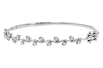 Allison Kaufman Diamond Bangle Bracelet in 14K White Gold, 0.45 ctw, alternate view