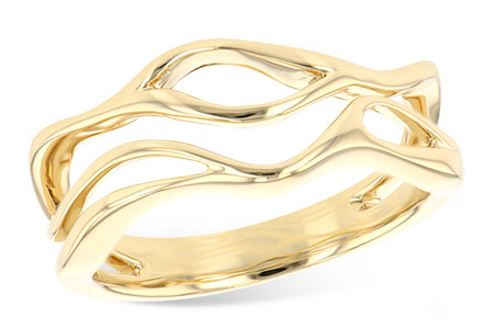 Allison Kaufman Wedding Band in 14K Yellow Gold (X19557)