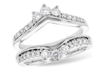 Allison Kaufman Diamond Ring Guard in 14K White Gold, 0.68 ctw