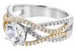 Allison Kaufman Diamond Engagement Ring Semi-Mount in 14K Yellow Gold, 0.53 ctw, alternate view