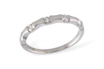 Allison Kaufman Diamond Wedding Band in 14K White Gold, 0.25 ctw (W1692)