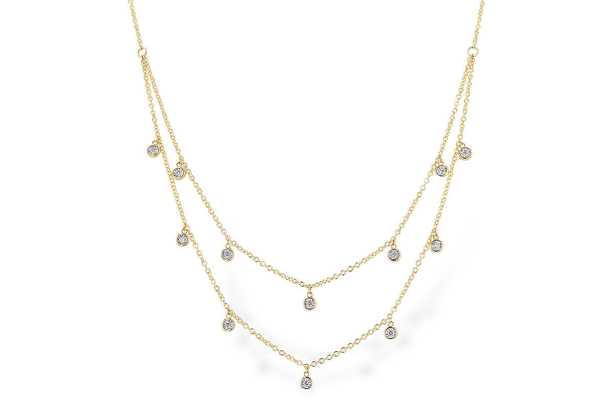 Allison Kaufman Diamond Necklace in 14K Yellow Gold, 0.22 ctw (N8367)