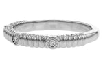Allison Kaufman Diamond Wedding Band in 14K White Gold, 0.03 ctw, alternate view
