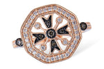 Allison Kaufman Brown Diamond Ring in 14K Rose Gold, 0.36 ctw