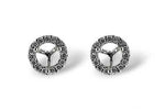 Allison Kaufman Diamond Earrings in 14K White Gold, 0.12 ctw