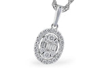 Allison Kaufman Diamond Necklace in 14K White Gold, 0.18 ctw