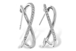Allison Kaufman Diamond Earrings in 14K White Gold, 0.50 ctw (E2273)