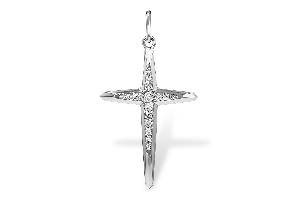 Allison Kaufman Diamond Pendant in 14K White Gold, 0.15 ctw