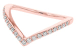 Allison Kaufman Diamond Wedding Band in 14K Rose Gold, 0.25 ctw (W2544), alternate view