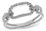 Allison Kaufman Diamond Ring in 14K White Gold, 0.15 ctw