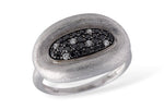 Allison Kaufman Black Diamond Ring in 14K White Gold, 0.29 ctw