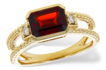 Allison Kaufman Garnet & Diamond Ring in 14K Yellow Gold, 1.80 ctw