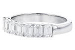Allison Kaufman Fancy-Cut Diamond Wedding Band in 14K White Gold, 1.33 ctw, alternate view
